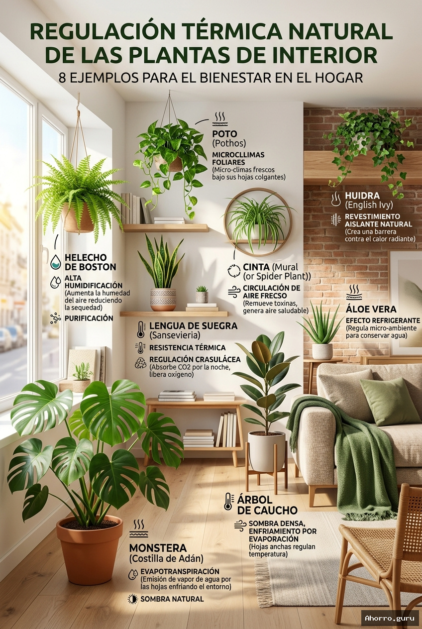 8 plantas que regulan la temperatura de tu hogar: La solución natural para el confort térmico