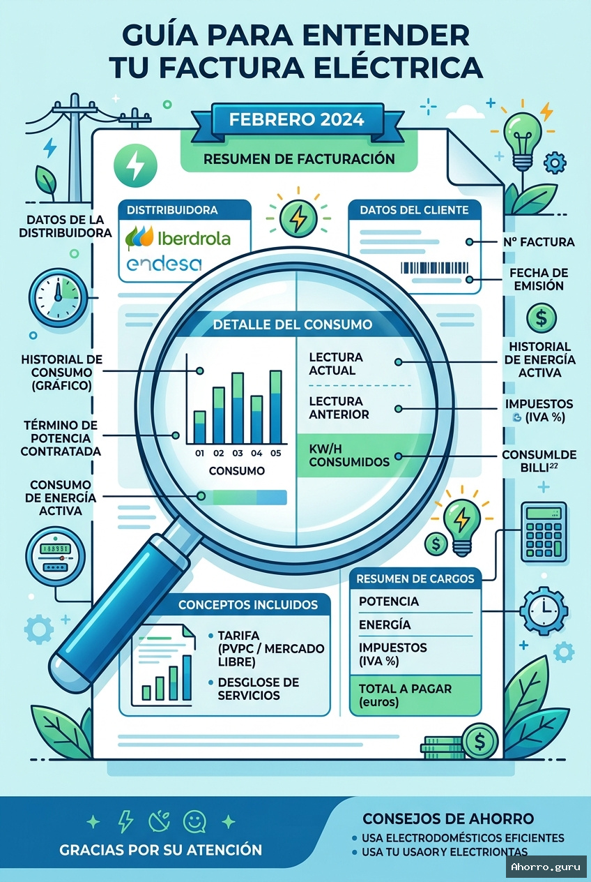 Como leer tu factura de la luz: La guia definitiva paso a paso