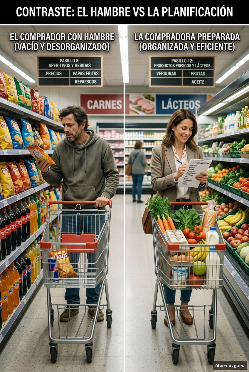 Los peligros de ir al supermercado con hambre: Una guía para comprar inteligentemente
