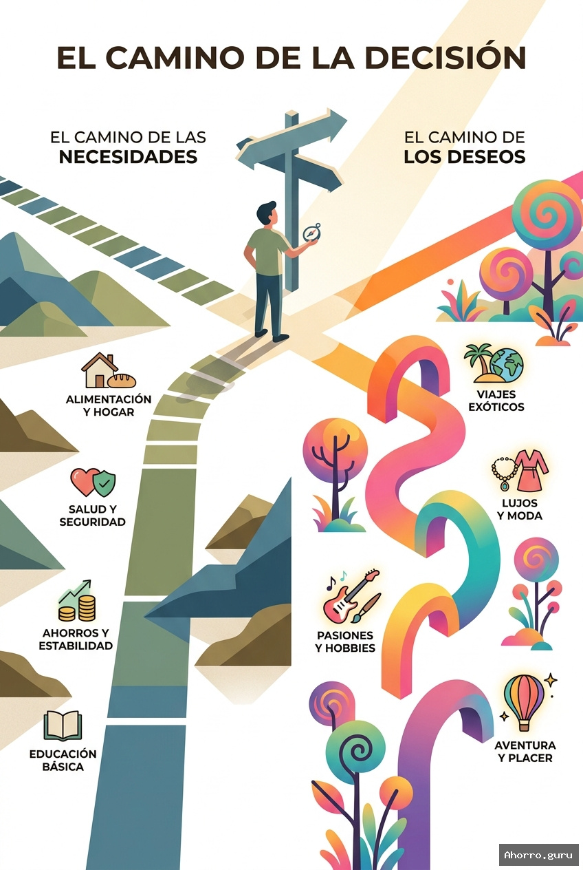 Necesidad vs deseo: El mapa mental que transformará tus decisiones financieras